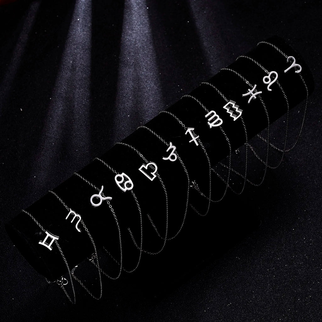 Zodiac Sign Pendant Choker Necklace
