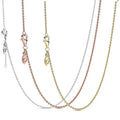 Sterling Silver Rose Gold Heart Pendant Necklace