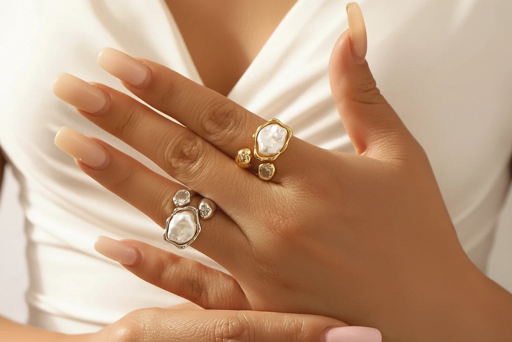 Baroque Pearl Statement Ring