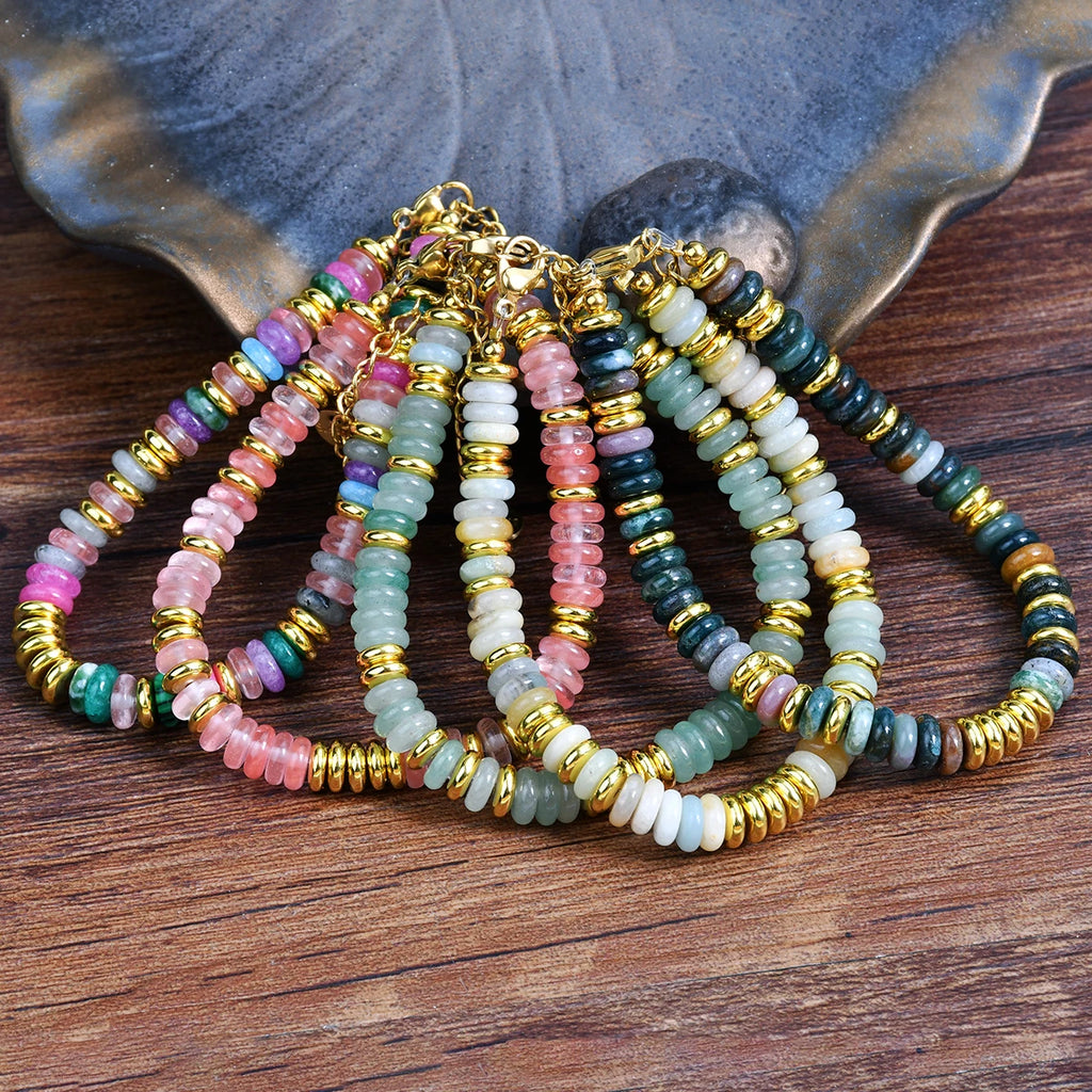 Natural Gemstone Beaded Bracelet