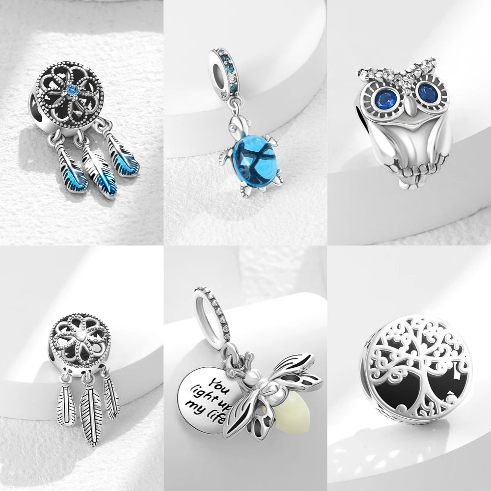 Sterling Silver Zircon Bracelet Charm