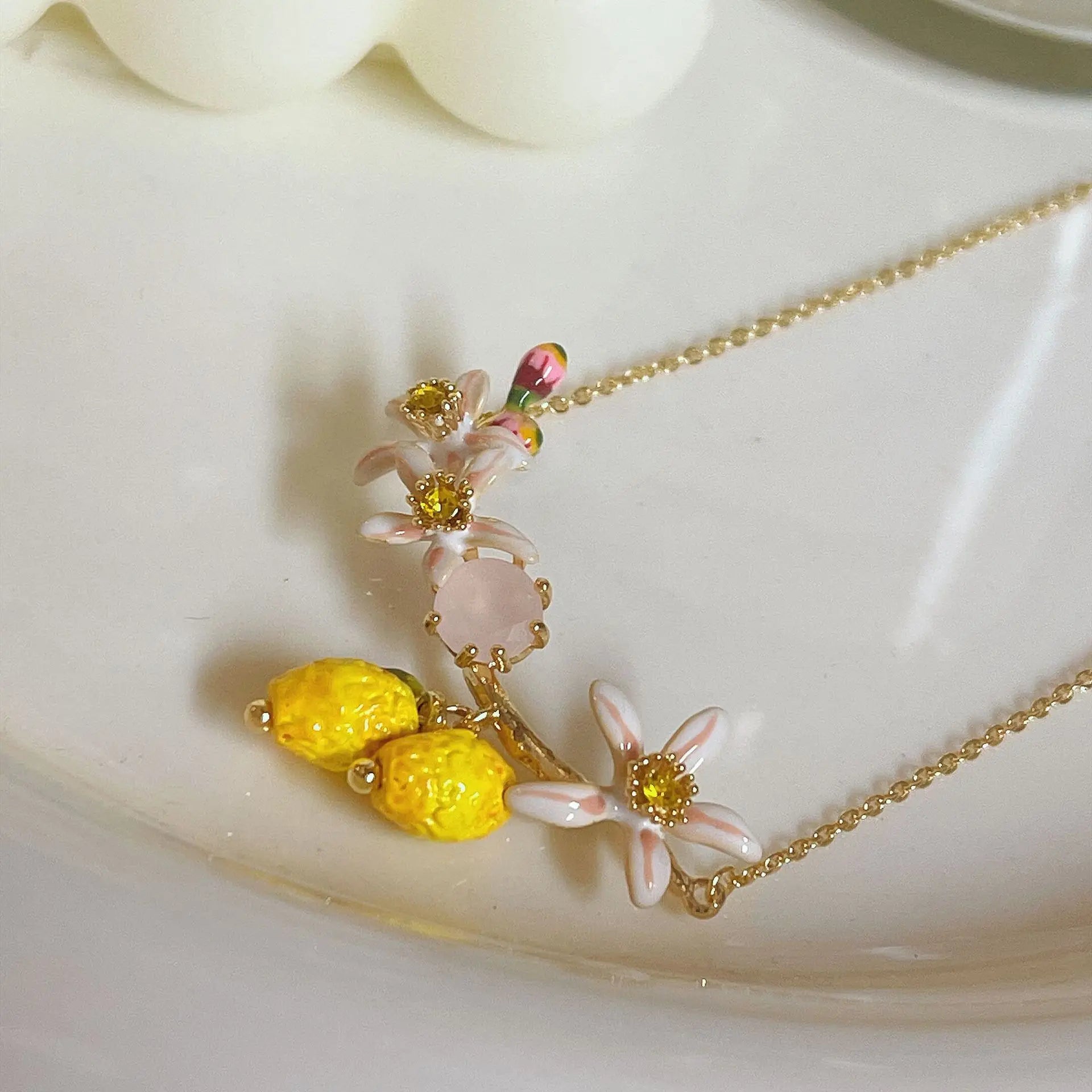 Sterling Silver Zircon Necklace & Bracelet Set