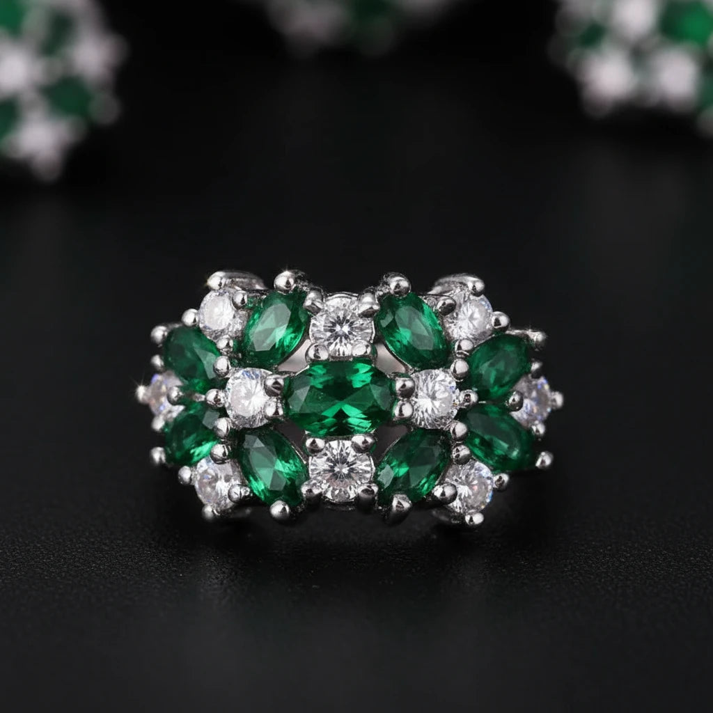 Silver Bezel-Set Cubic Zirconia Ring