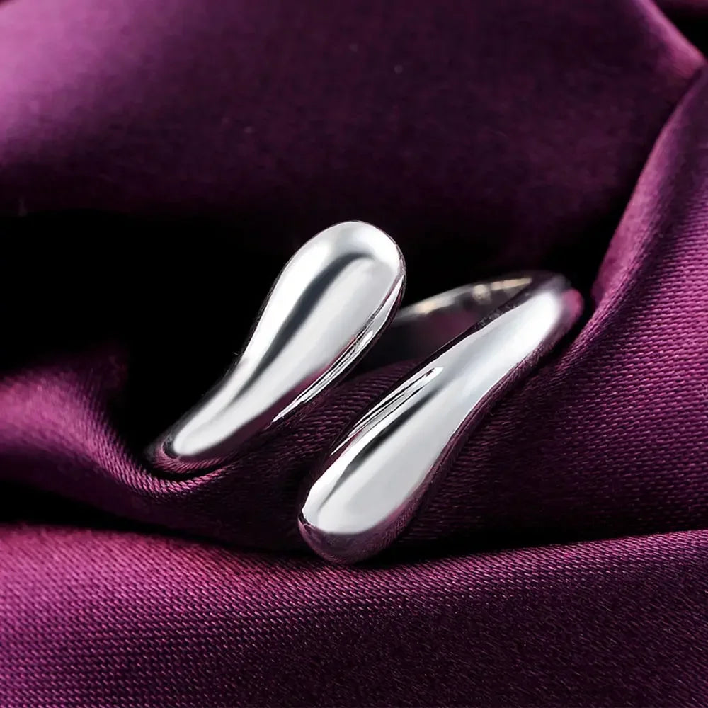 Sterling Silver Raindrop Ring