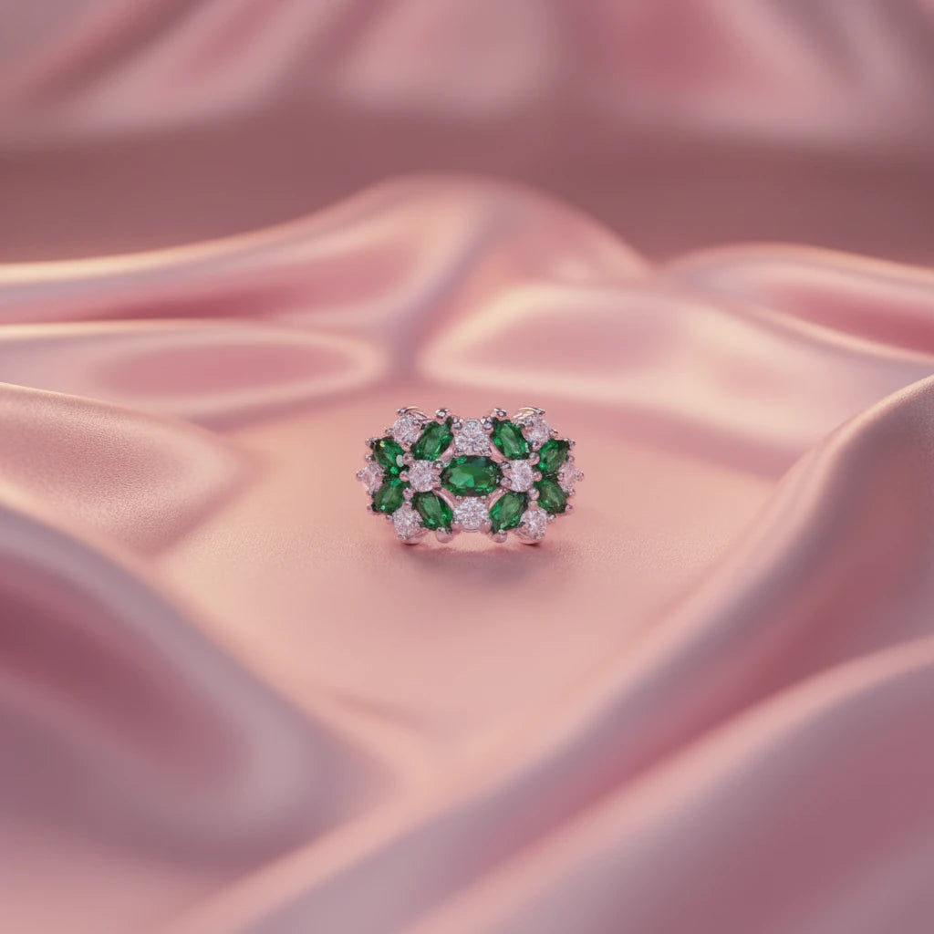 Silver Bezel-Set Cubic Zirconia Ring