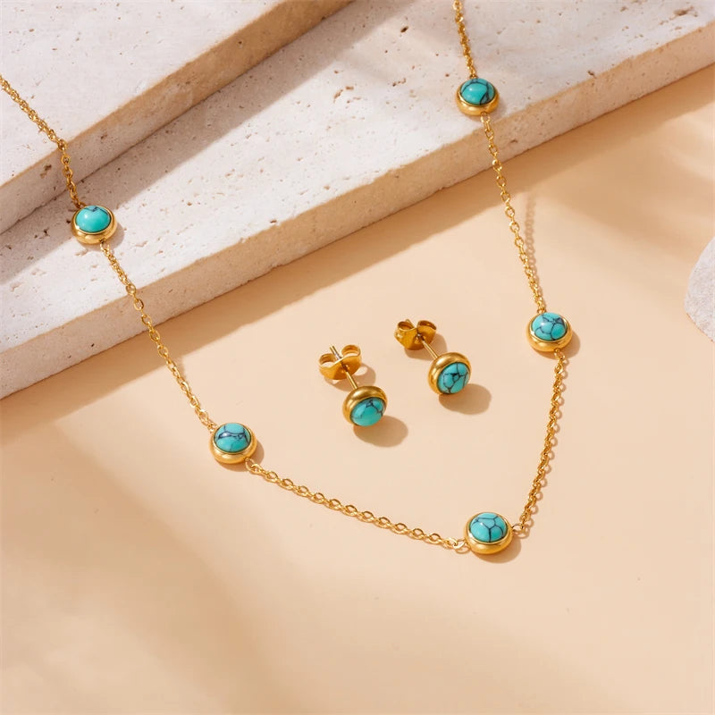 Turquoise Simplicity Jewelry Set