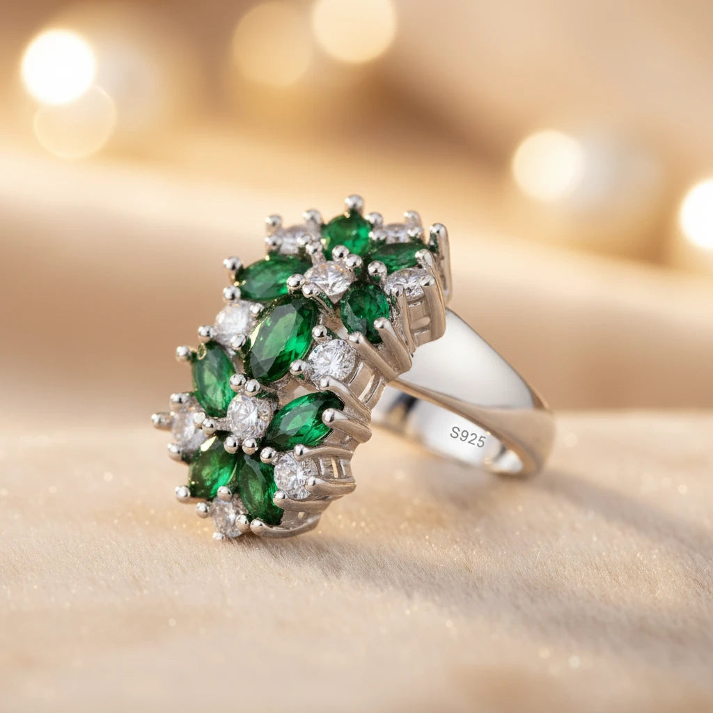 Silver Bezel-Set Cubic Zirconia Ring