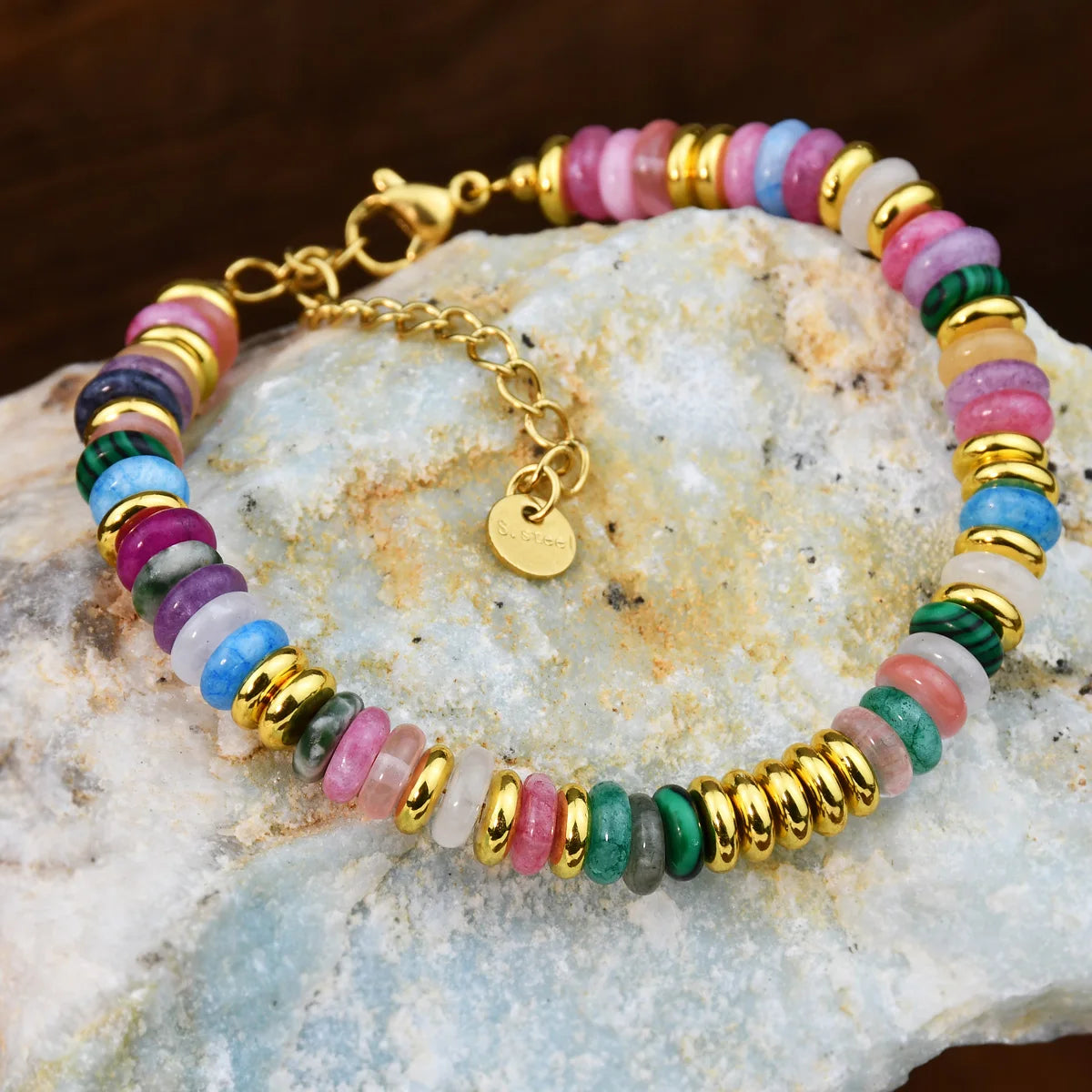 Natural Gemstone Beaded Bracelet