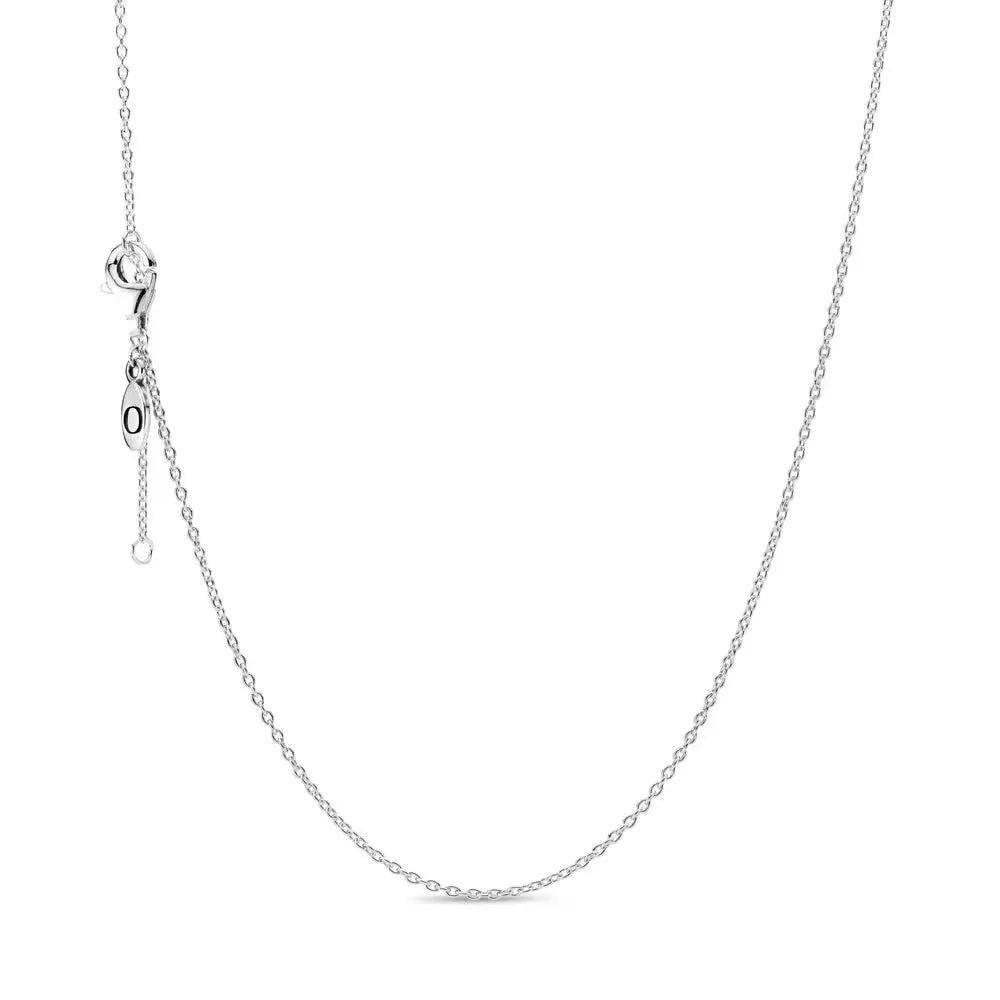 Sterling Silver Rose Gold Heart Pendant Necklace