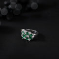 Silver Bezel-Set Cubic Zirconia Ring
