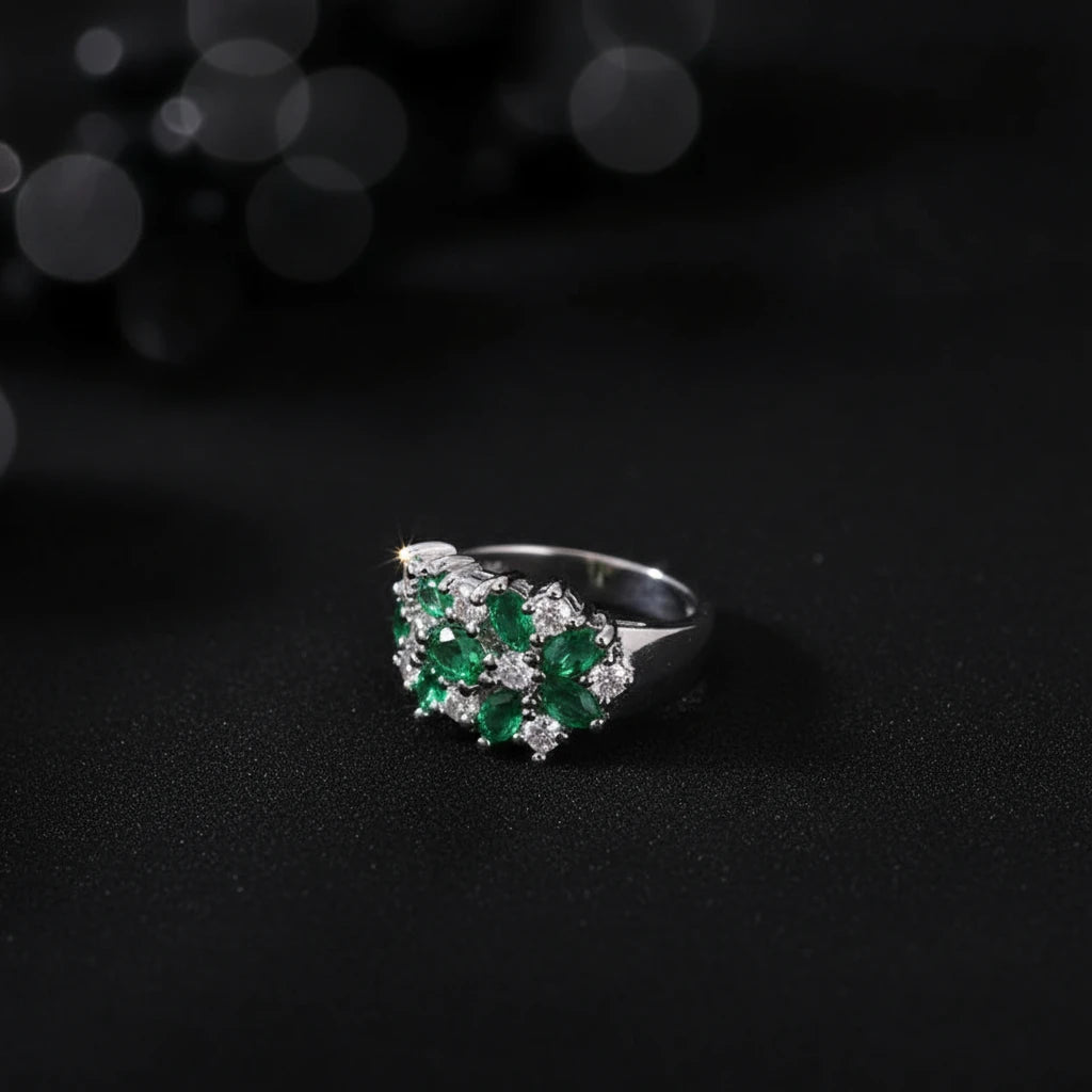 Silver Bezel-Set Cubic Zirconia Ring
